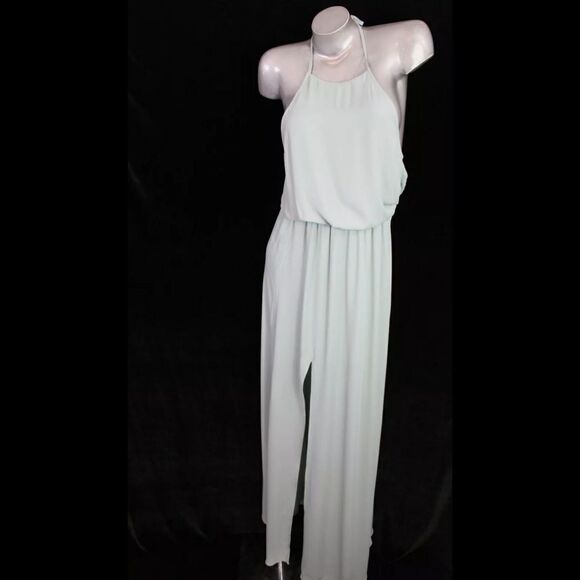 Show Me Your Mumu Silver Sage Crisp Heather Halter Dress NWT Size Small - Picture 9 of 11